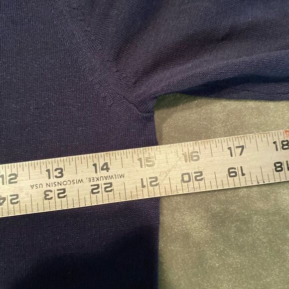 BANANA REPUBLIC Navy Summer Cropped Sweater - Picture 5 of 8